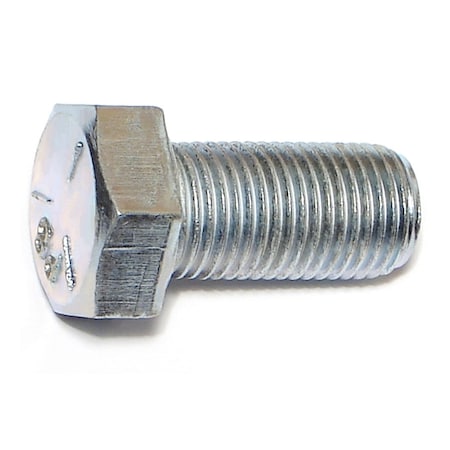 Midwest Fastener Grade 5, 1/2"-20 Hex Head Cap Screw, Zinc Plated Steel, 1 in L, 5 PK 60042